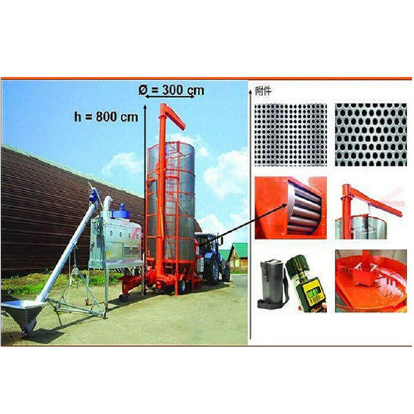Mobile 11000m3/H 2.5mm Batch Grain Dryer For Buckwheat