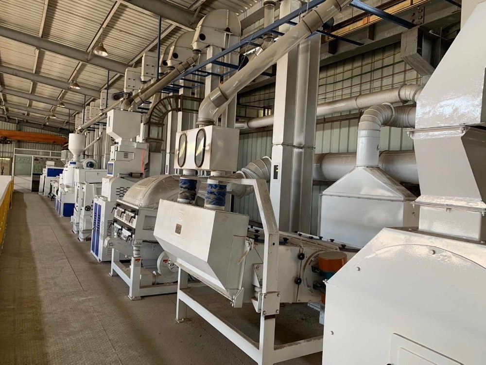 Capacity 100 Tons Per Day Rice Mill Machine Complete Set Electric Rice Mill
